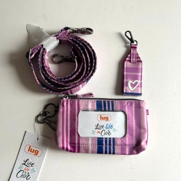 Lug Love Accessory 3pc Bundle - Love Stripe Purple - Picture 9 of 10